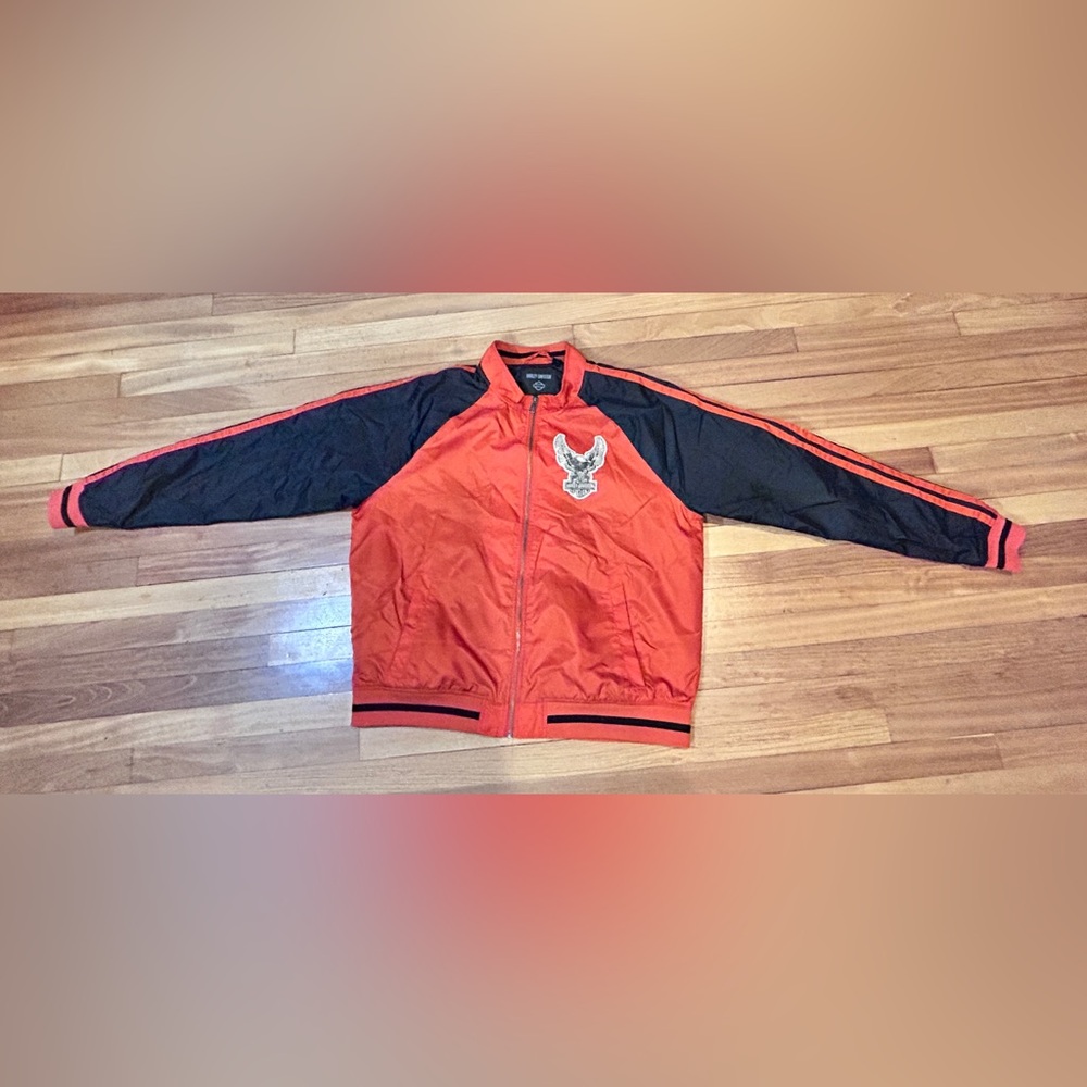 Harley-Davidson Men's XL  Leisure Jacket Road Captain Orange/black D6/35